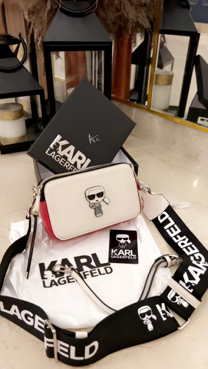 Cream Beige Red Colour RAK KAR Fashionable Side Sling Bag 987394