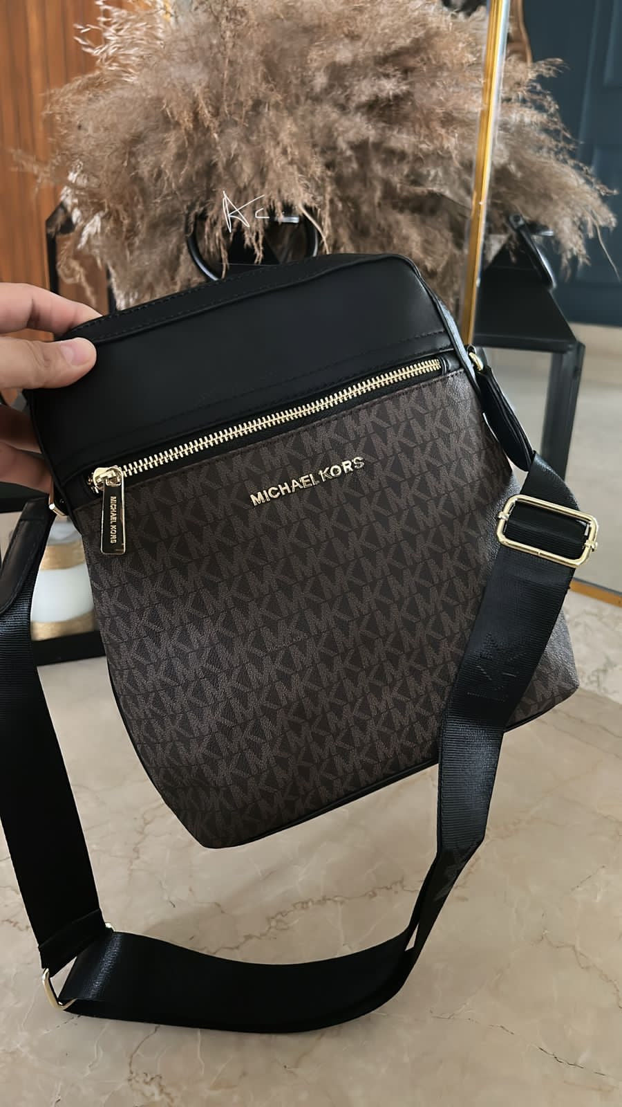 Cim Brown Black Colour Unisex Sling Bag 963000