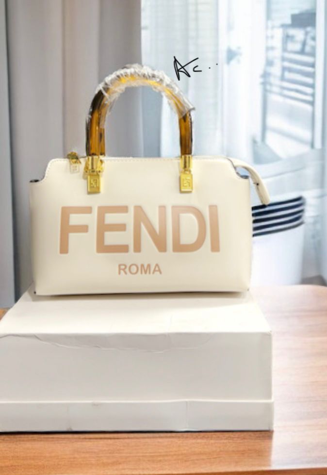 NEF FEN White Peach Colour Ladies Sling Bag With Box 9041