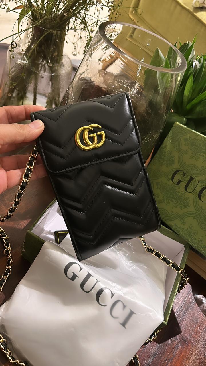 Cug Black Colour Unisex Mobile Holder Sling Bag 8814