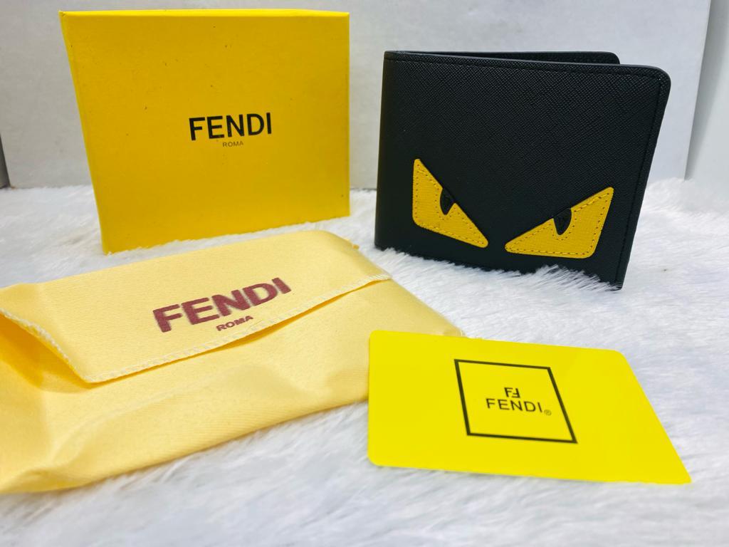 FEN NEF Branded Luxury Italian Leather Black Colour Wallet 6089531