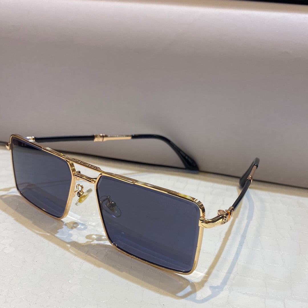 Yam Copper Frame Black Shade Unisex Sunglasses 22041 58 17 145