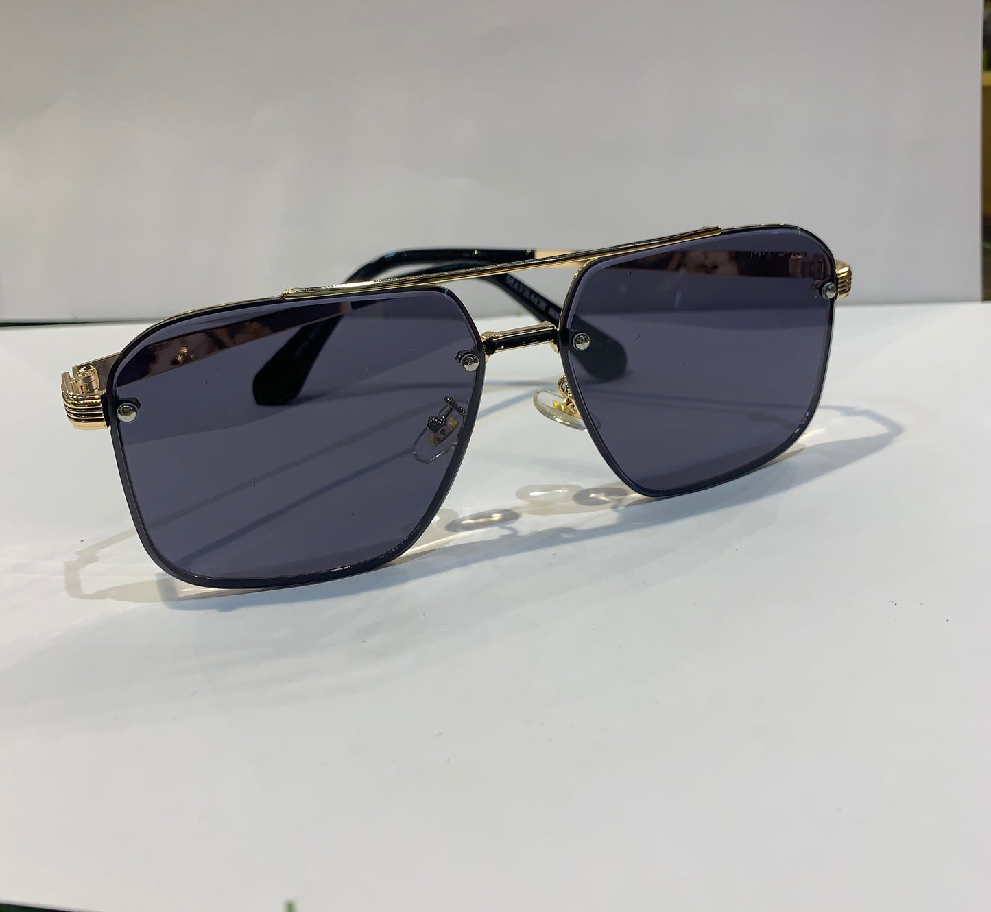 YAM Copper Frame Grey Shade Unisex Sunglass 10474 58 14 145