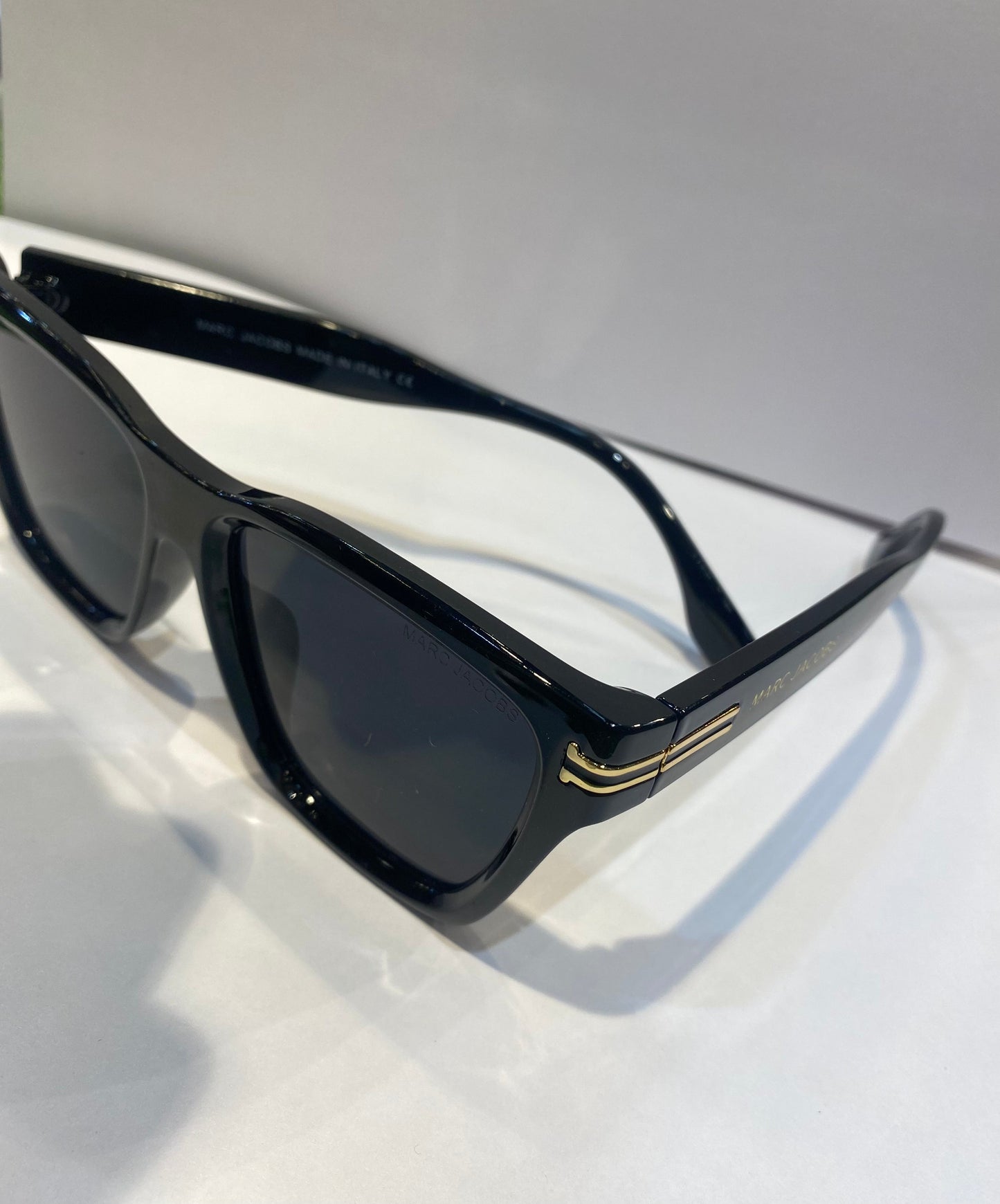 RAM Glossy Black Frame Black Shade Unisex Sunglasses MJ1002 56 18 138