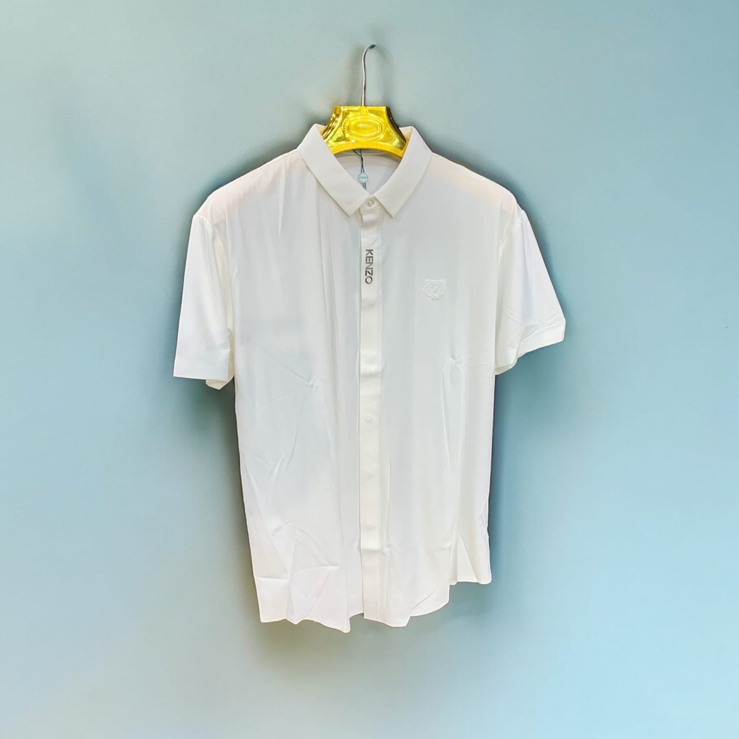NEK White Colour with Front Logo Premium Quality Imported Half Sleeve Shirt FDL328