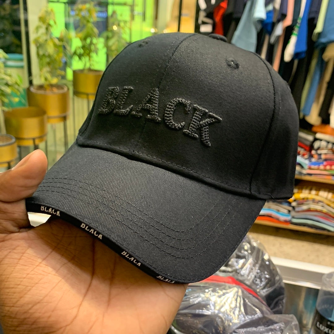 Black Cap With Black ALB Logo Cap 35358