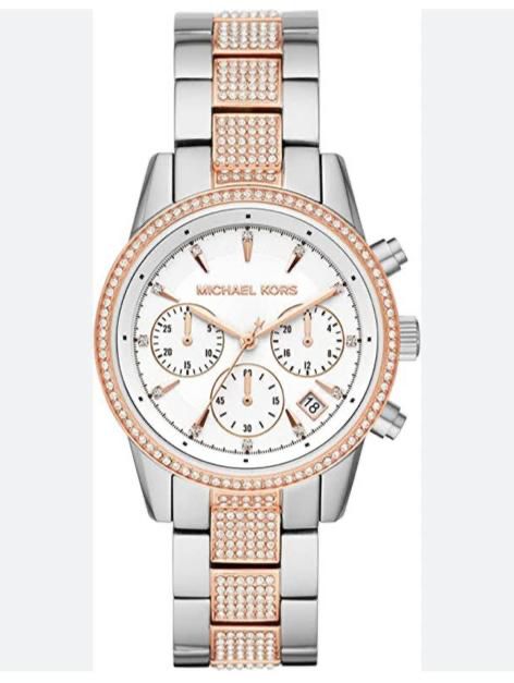 CIM Silver Diamonds Chain White Dial Ladies Watch 901641