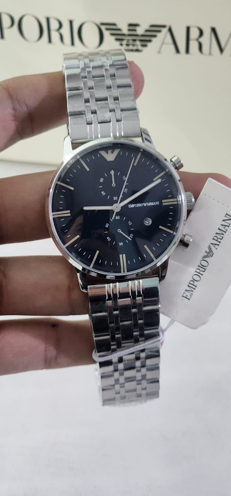 Mra Silver Chain Blue Dial Og Quality Men Watch 901722