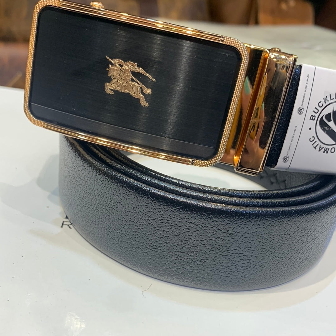 Rub Black Colour Copper Black Buckle Copper Logo Genuine Leather Belt Automatic Buckle 64601