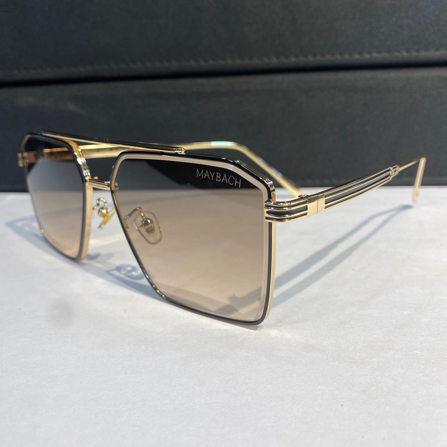 Yam Gold Frame Brown Shade Unisex Sunglass 22402 59 13 138
