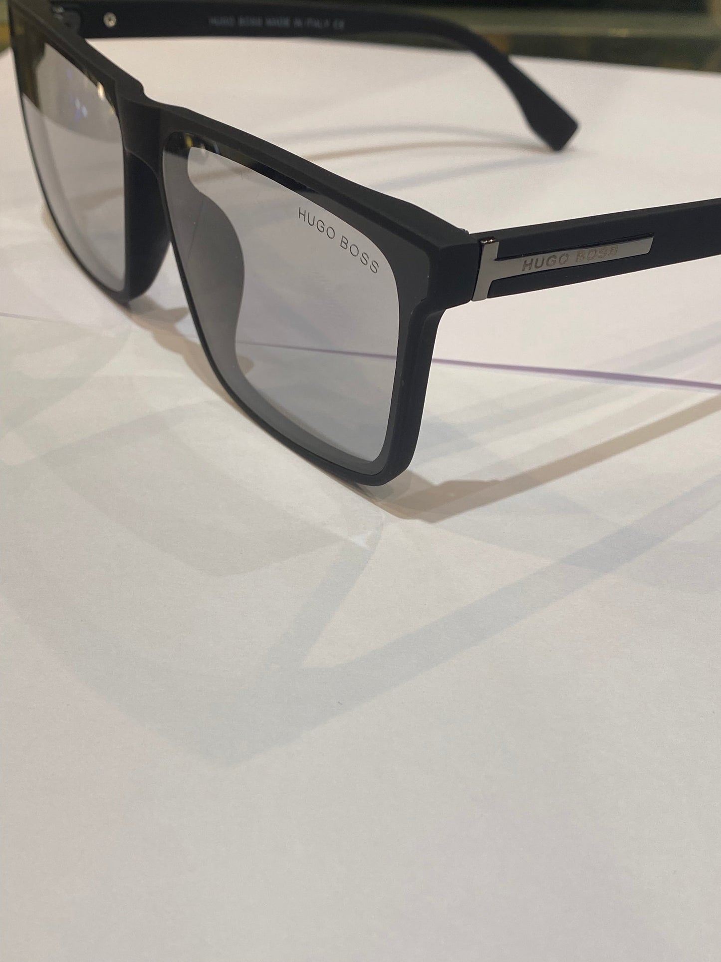 GUH Matte Black Frame Black Transparency Shade Sunglasses 1350 53 15 145