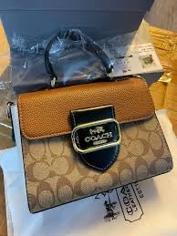 Aoc Brown Colour Cc Print Ladies Sling Bag 9167