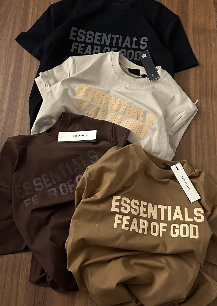 SSE Beige Colour With Front Print Premium Quality Drop Shoulder Tshirt 77720