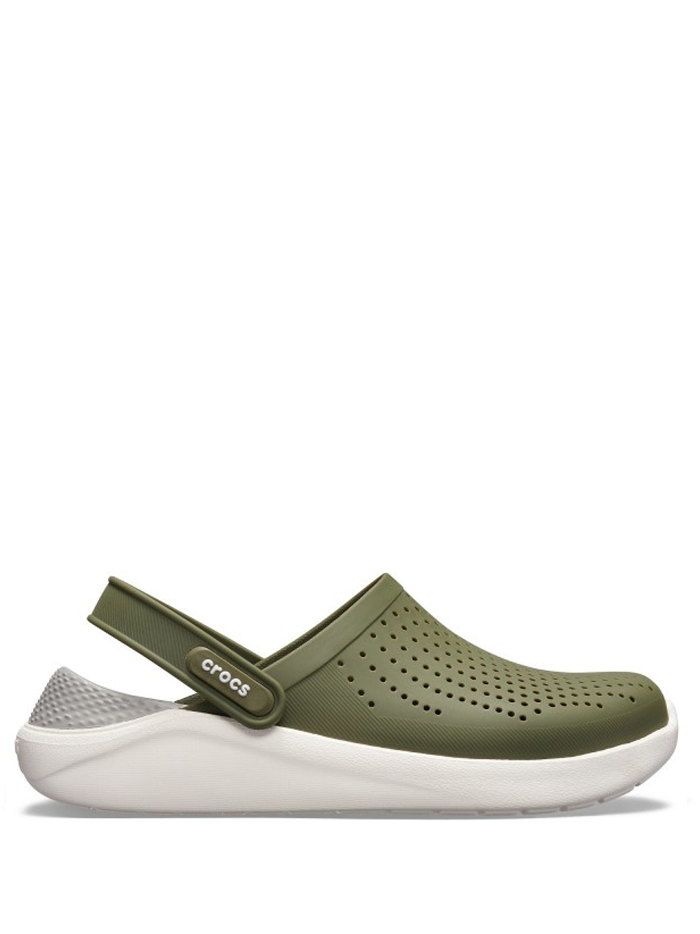 Olive Green Grey White Clogs Slipons 204592