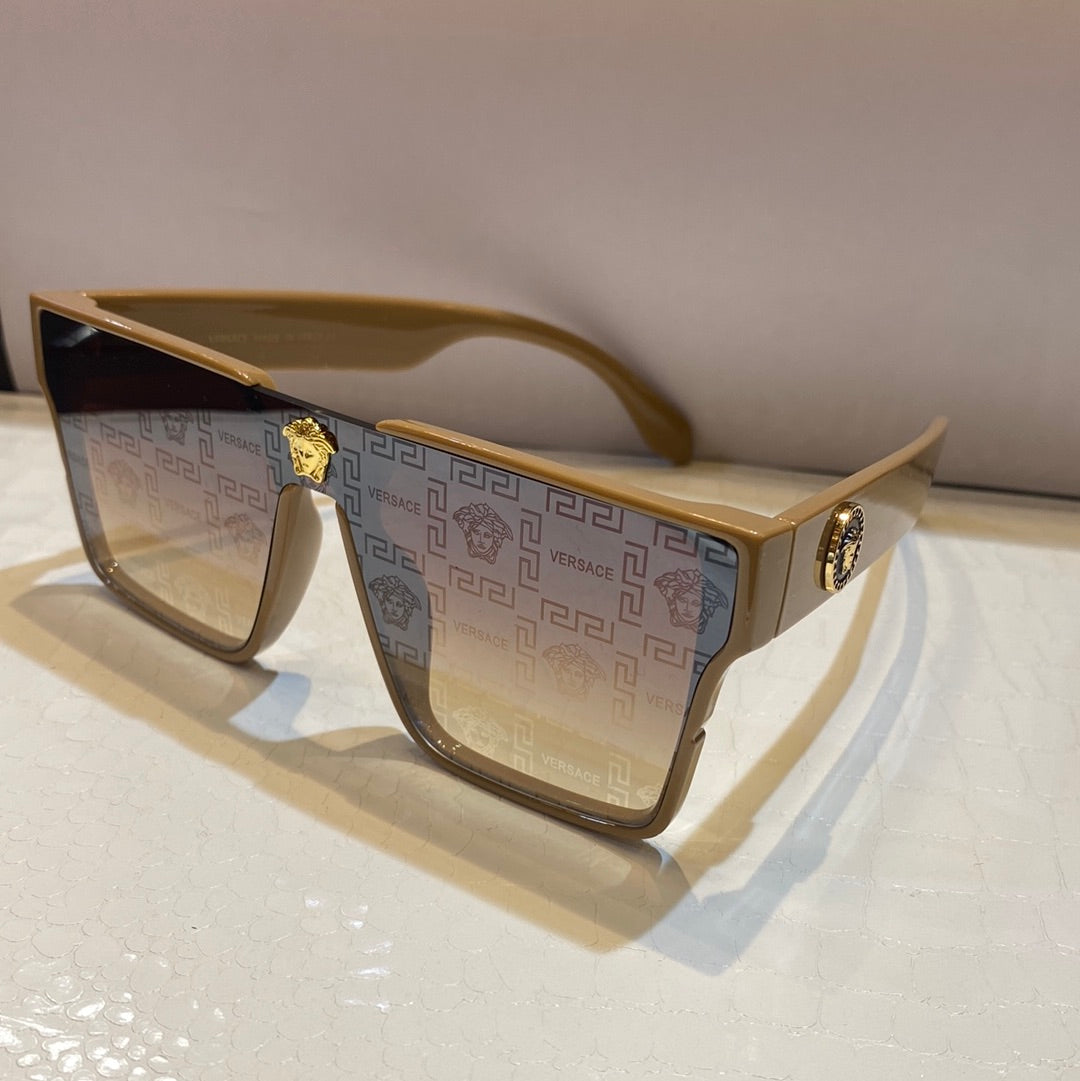 Rev Beige Frame Rev Print Shade Unisex Sunglasses 8944 56 17 138