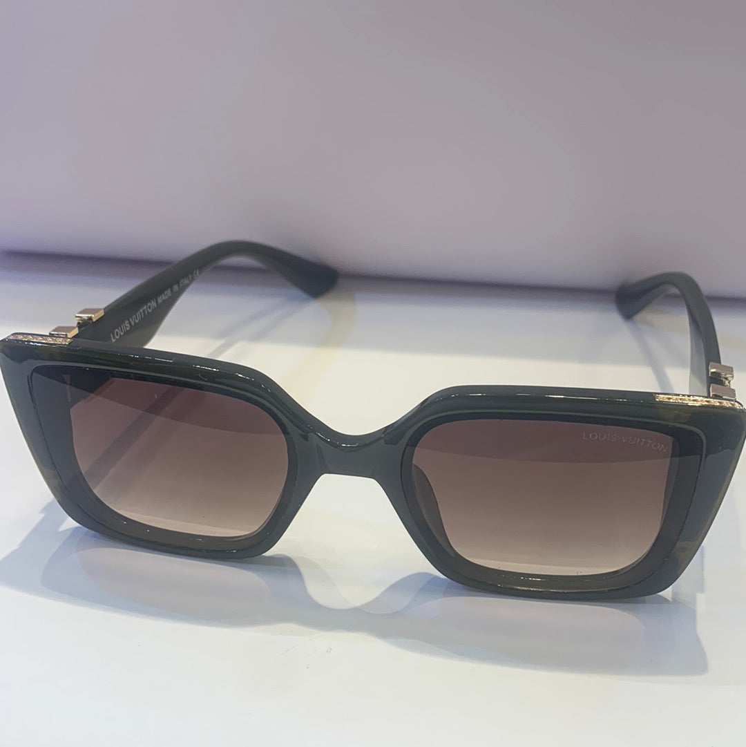 Uol Green Frame Brown Shade Unisex Sunglasses M9036 55 20 140 C4