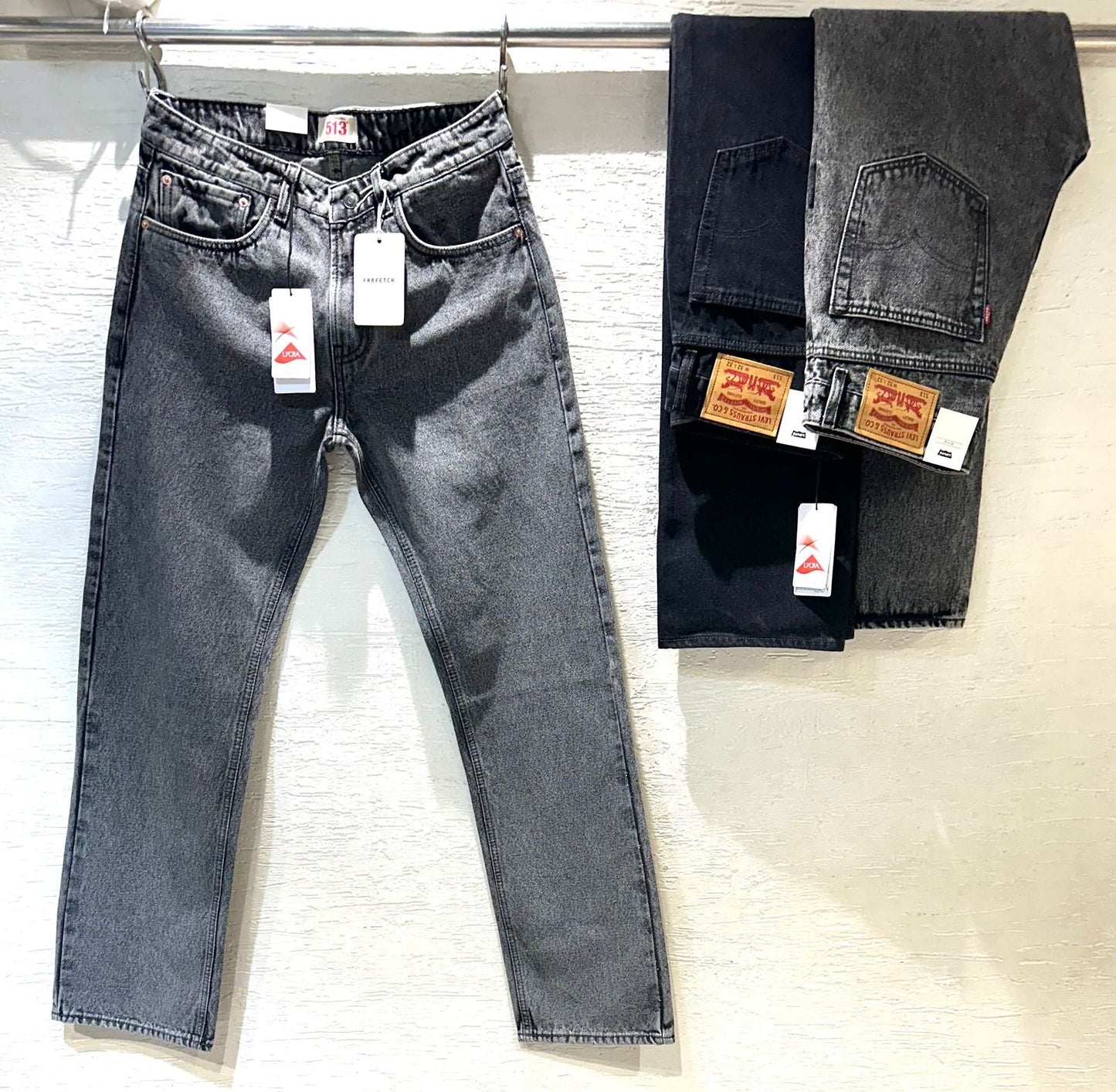 VEL Grey Colour Premium Quality Straight Fit Jeans 54003