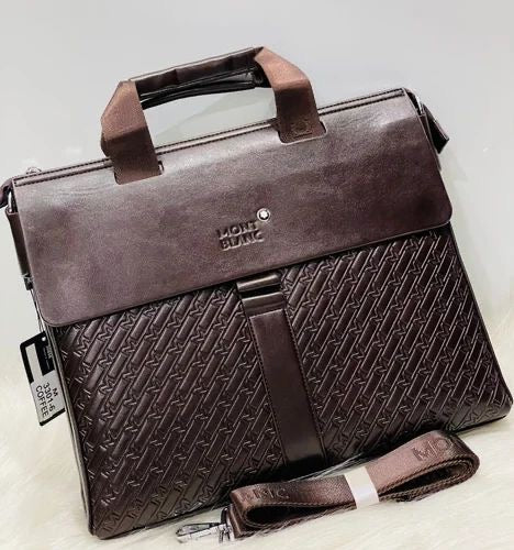 NOM MON Black Colour With Multiple Zipper Laptop Bag 33016