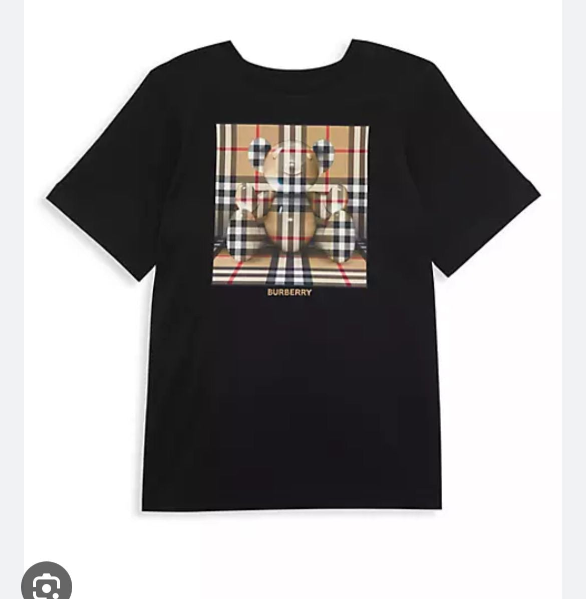 RUB Black Colour With Teddy Print Premium Quality Drop Shoulder Tshirt 65621