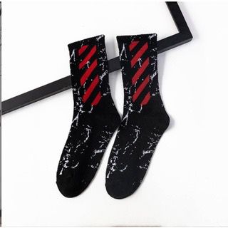 Black Red Cream Colour Imported Unisex Socks 987725