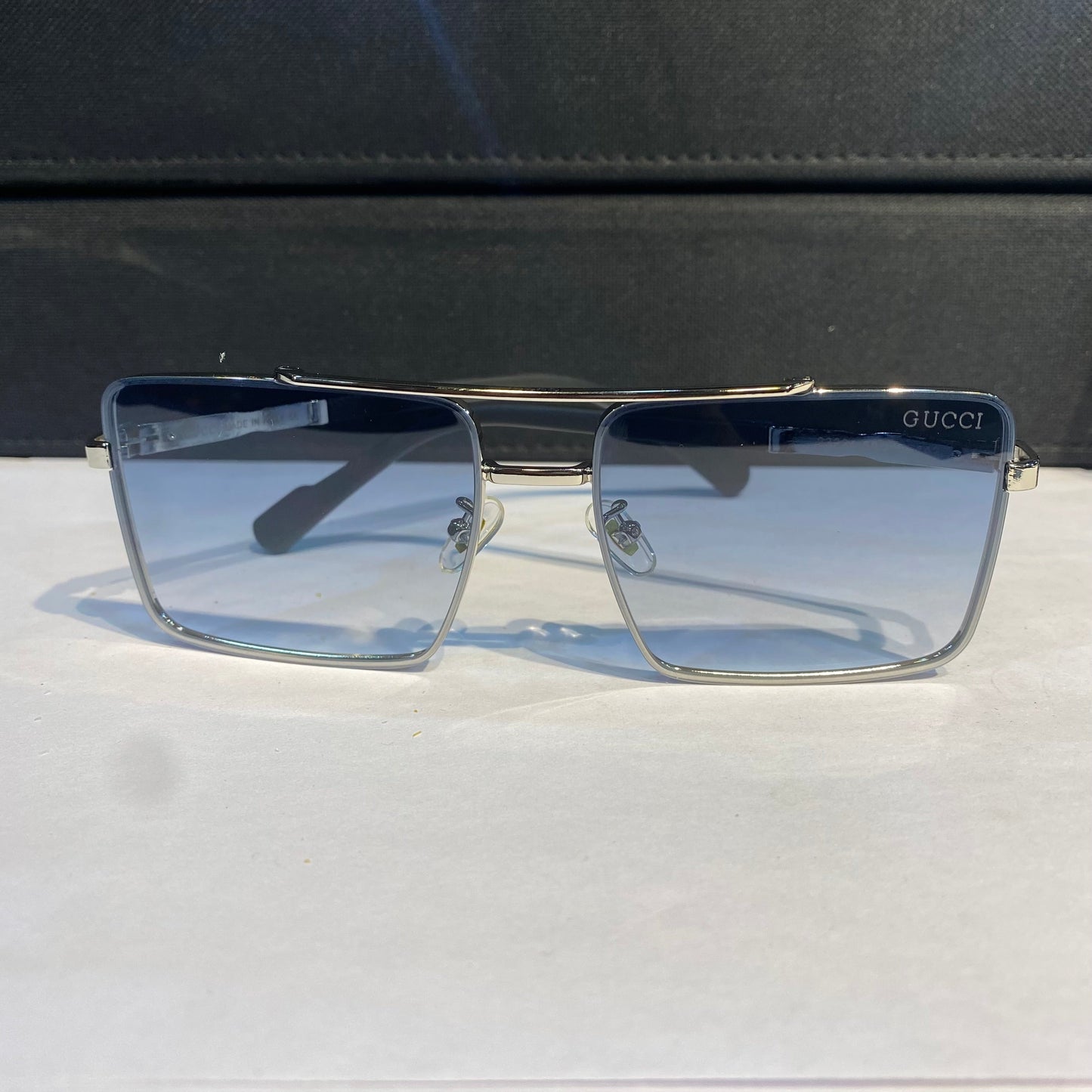 Cug Silver Frame Blue Transi Shade Unisex Sunglass 23224 59 15 142