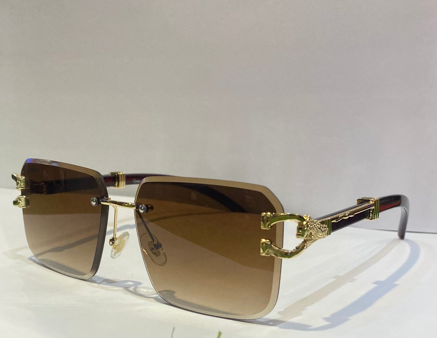 RAC Brown Gold Brown Shade Unisex Sunglasses