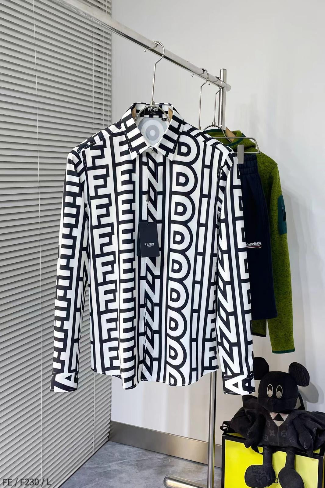 NEF White Colour NEF Black Print Premium Quality Shirt F230