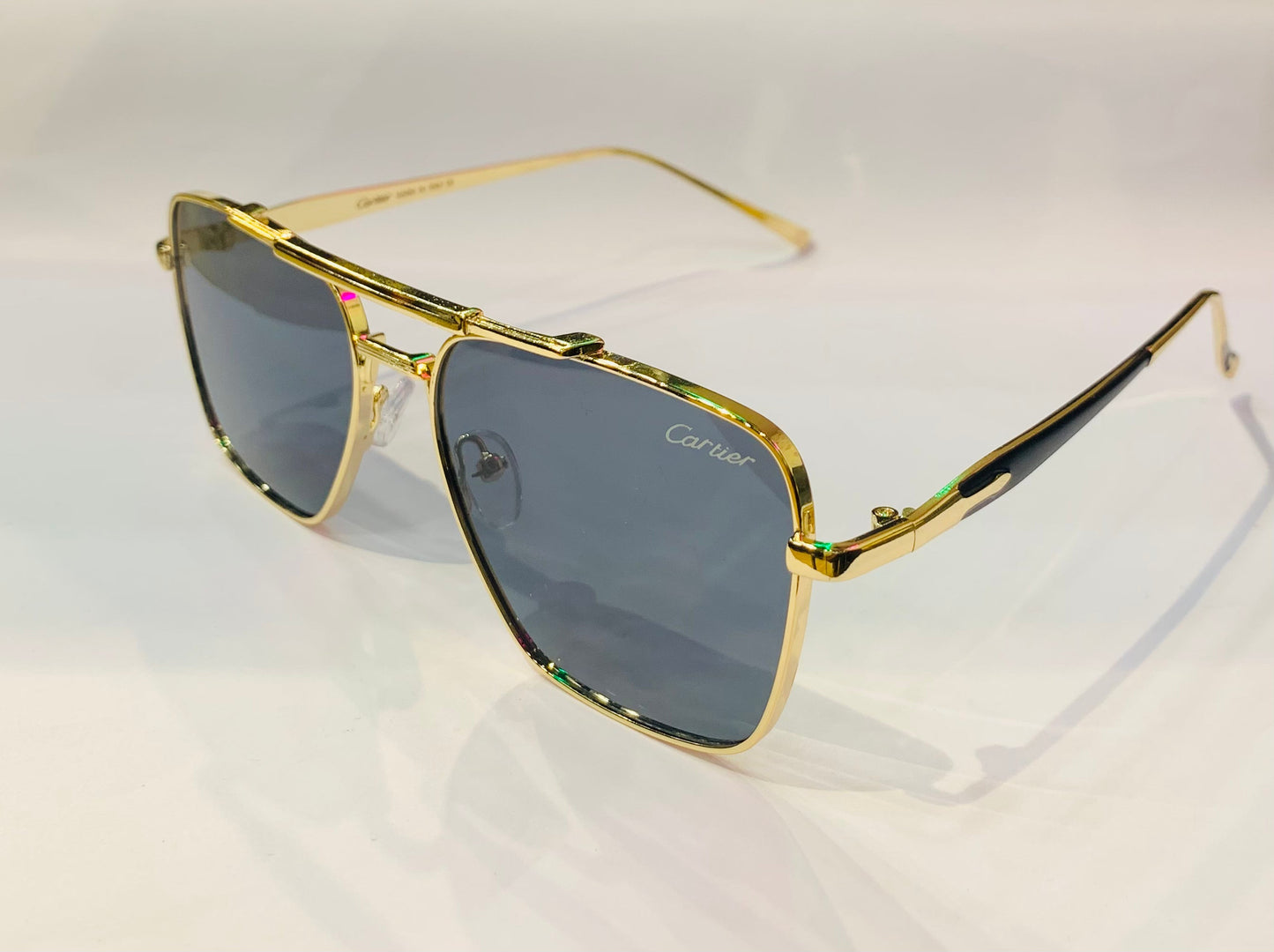RAC Gold Frame Grey Shade Premium Quality Sunglasses SUN023
