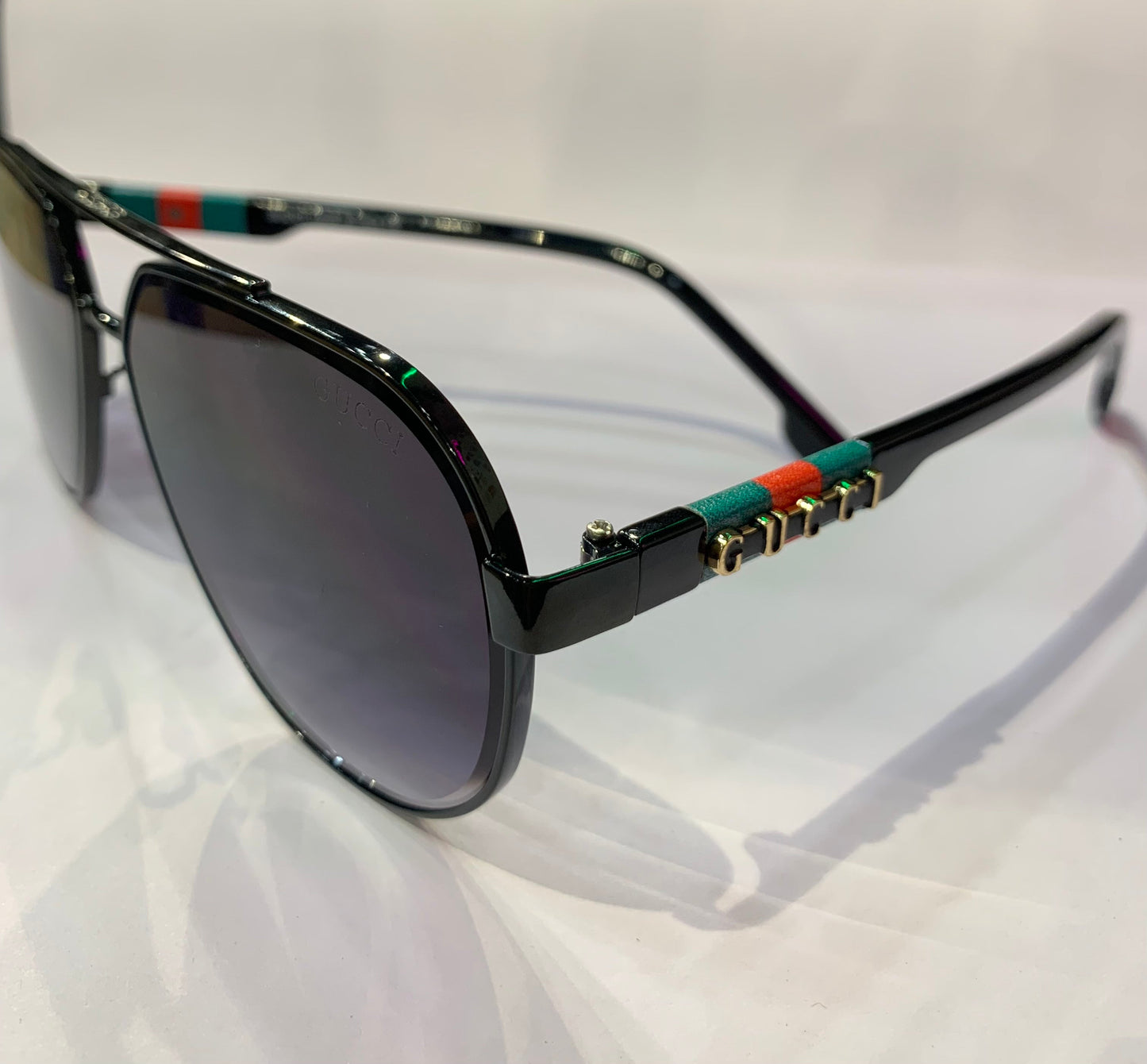 CUG Black Frame Black Shade Premium Quality Sunglasses GG1234 61 13 142
