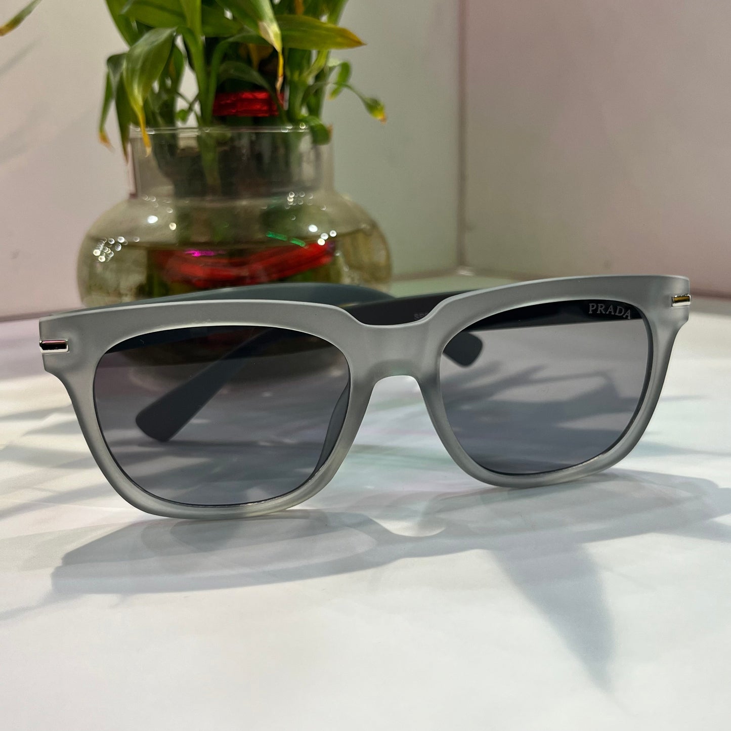 Arp Smoke Grey Frame Black Shade Heavy Quality Sunglass SPR04YS5420084201453N  