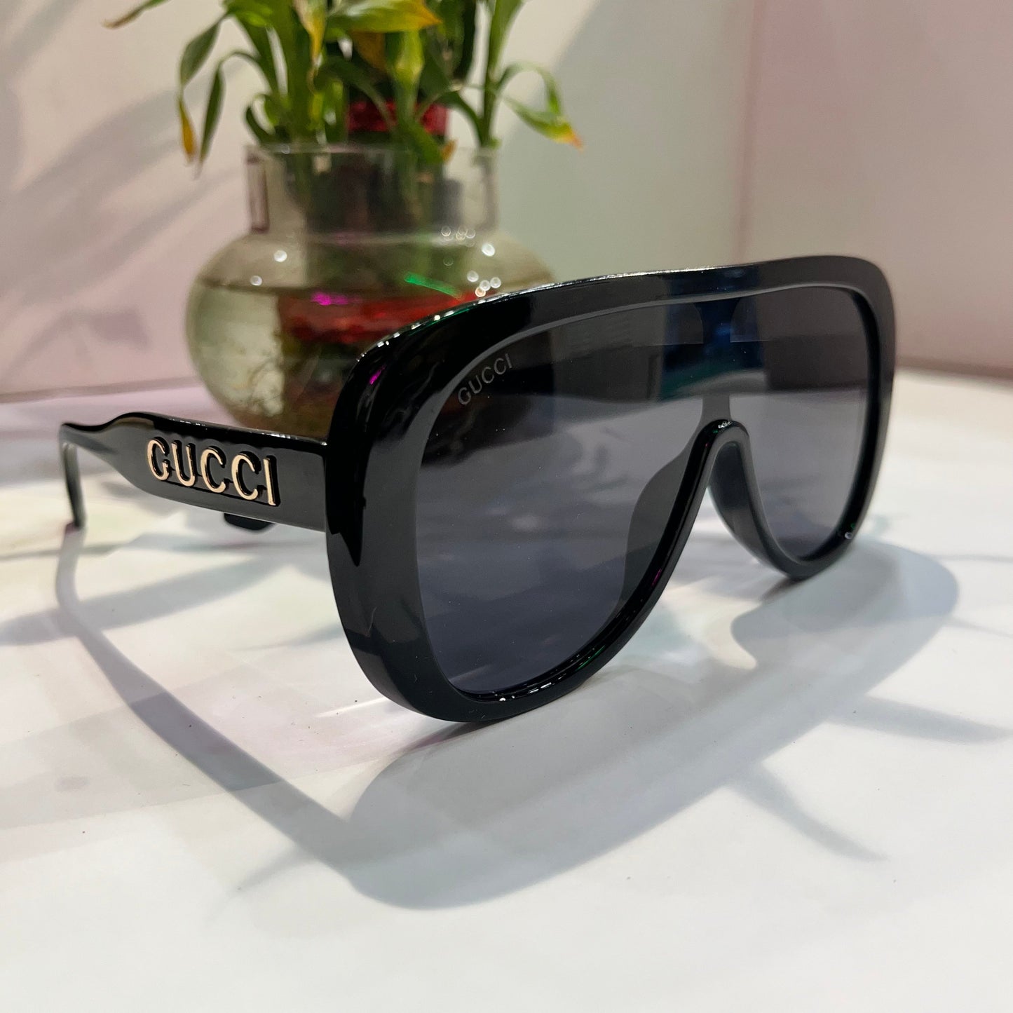 Cug Black Frame Black Shade Heavy Quality Sunglass 6025991145 