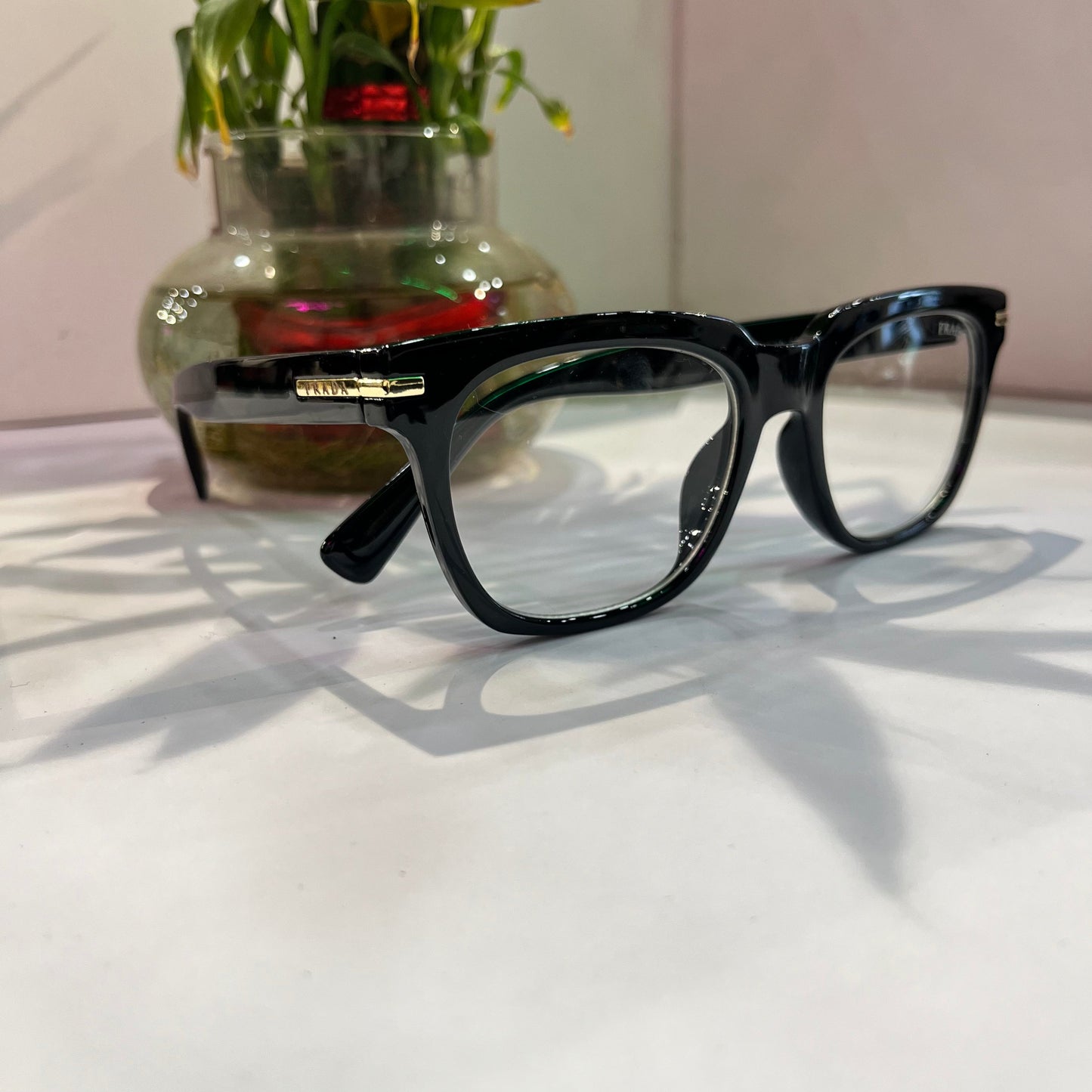 Arp Glossy Black Frame Transparent Shade Heavy Quality Sunglass SPR04YS5420084201453N  