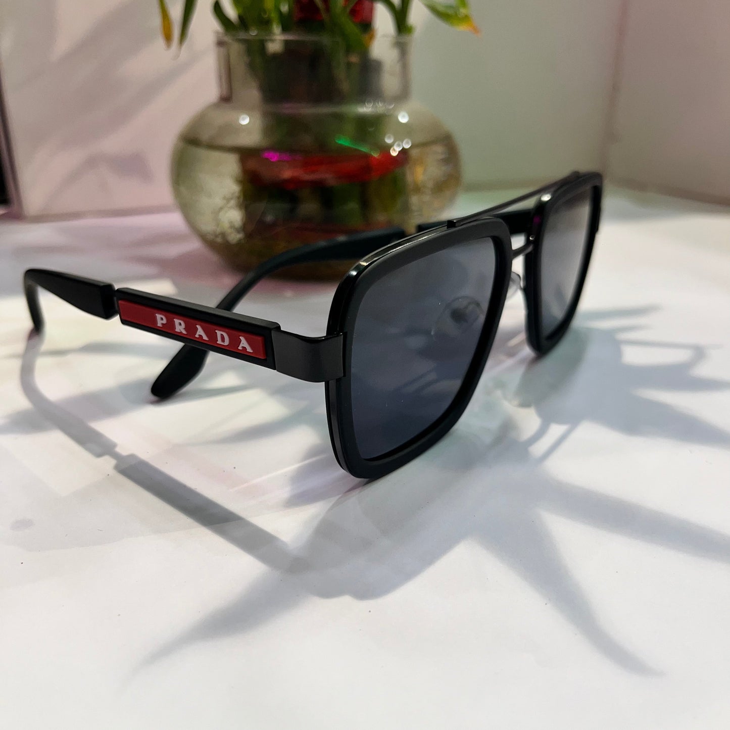 Arp Black Frame Black Shade Heavy Quality Sunglass 880795216142