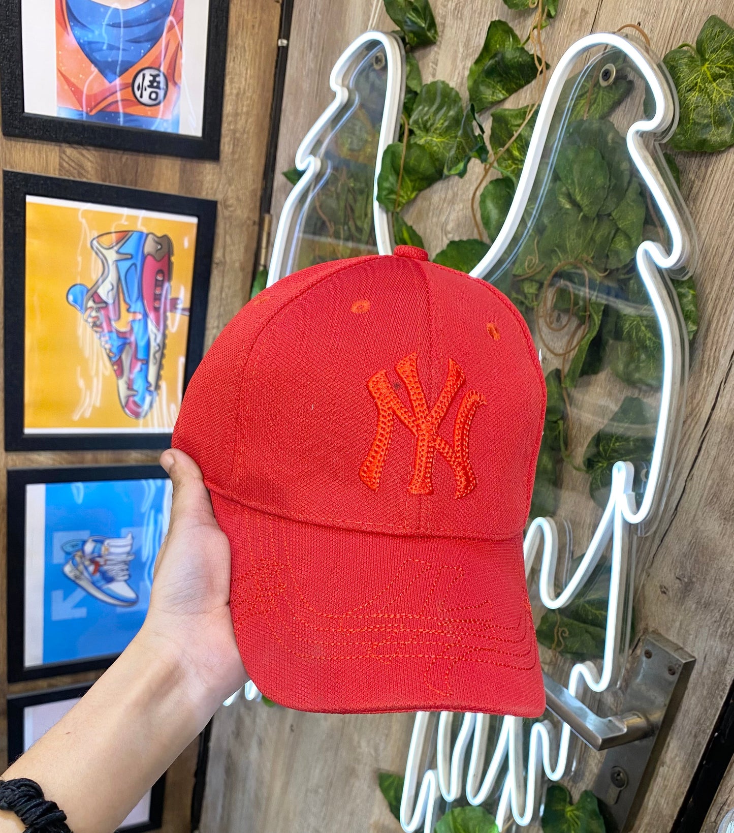 YN Red Cap Red Embroidery 987340