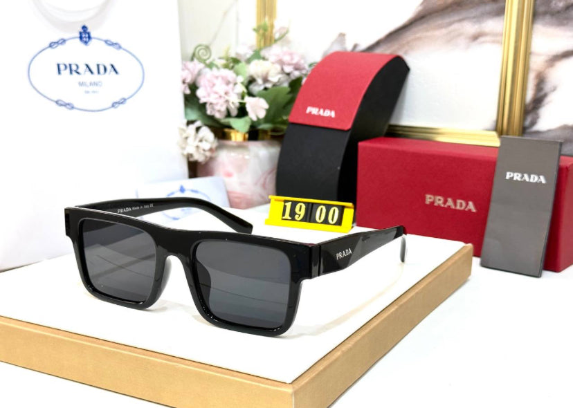 ARP Black Frame Black Shade Sunglass PR19WS 52 21-142