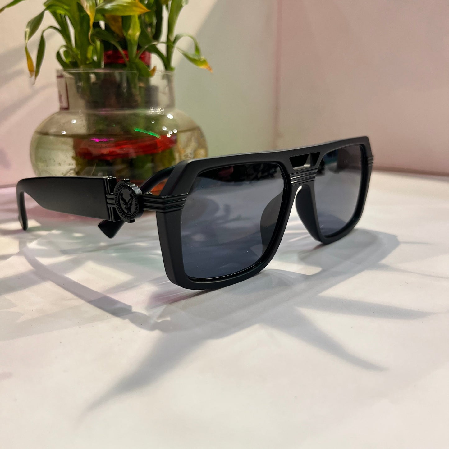 Rev Black Frame Black Shade Heavy Quality Sunglass 43995616142