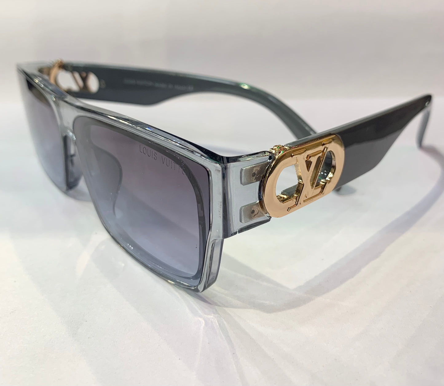 UOL Trancy Grey Frame Sky Blue Shade Premium Quality Sunglass 22046 53 22-141