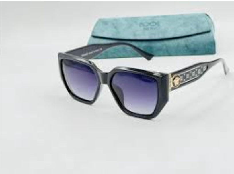 Rev Black Frame Trancy Purple Shade Unisex Sunglass W202 57 16-142 C2