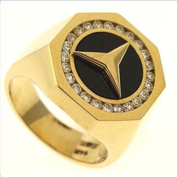 Gold Black Color Stainless Steel Premium Quality Men’s Ring 50325