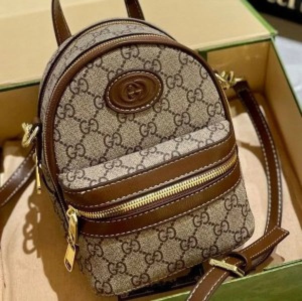 Cug Cream Brown Colour Mini Backpack 8321