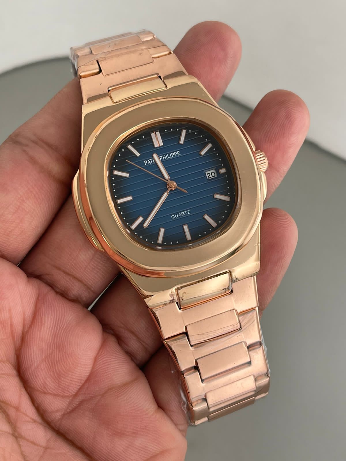 Pp Copper Chain Blue Dial Men Watch 901620
