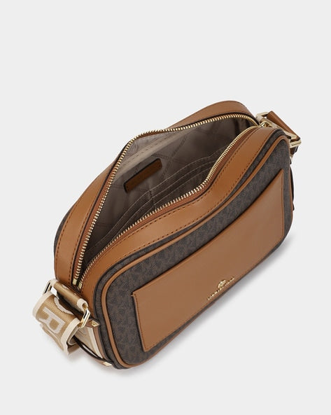 CIM MIC Brown Colour KM Print Ladies Side Sling Bag doing 100818