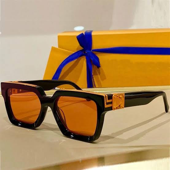 UOL Black Orange Frame Orange Shade Premium Quality Unisex Sunglass Z1940E 99L 58 17 145
