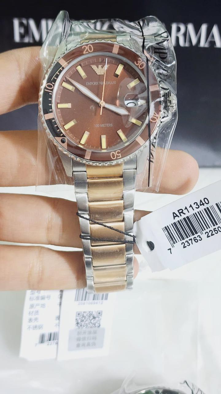 Mra Silver Chain Brown Dial Premium Quality Men Watch