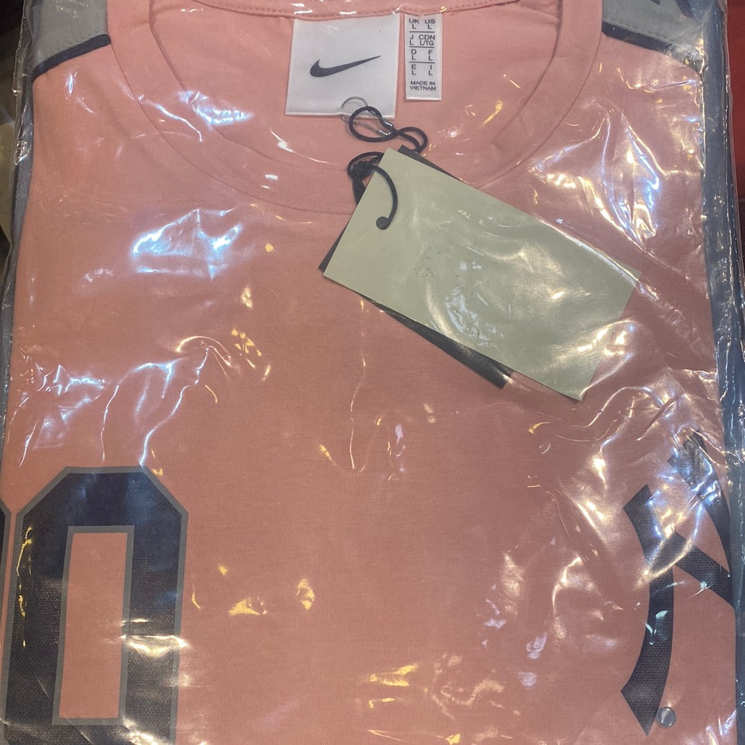 Peach NY Kin Print T - Shirts