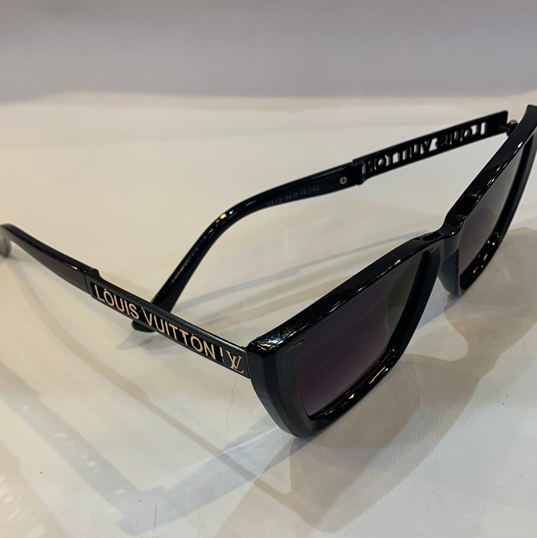 UOL VL Black Frame Purple Shade Unisex Sunglass 5513 54 18-142