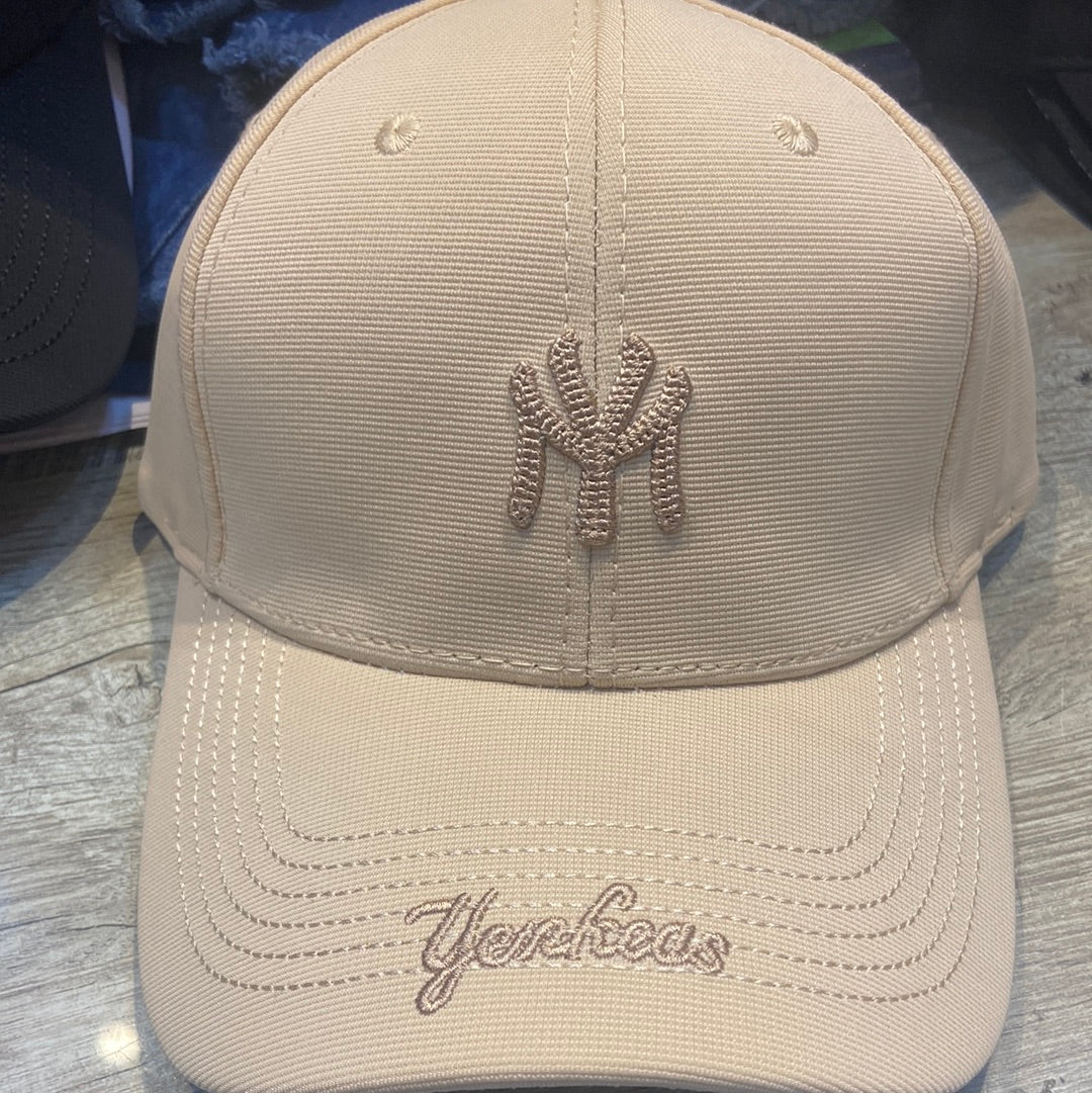 YN Beige Cap Gold Embroidery 300188