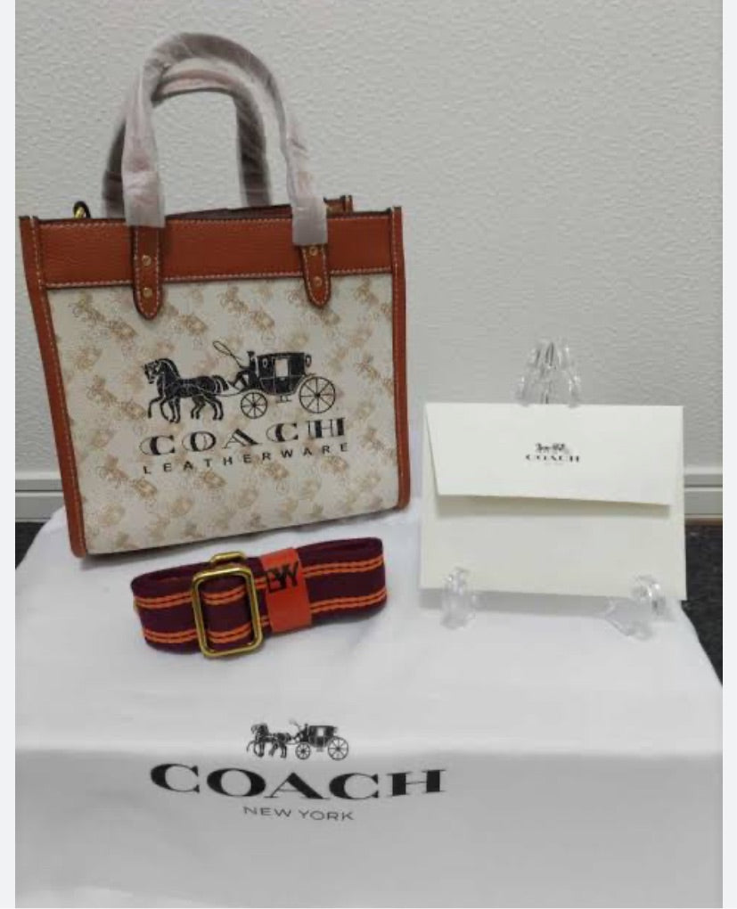 Aoc White Tan Colour Premium Quality Ladies Hang Bag 8456