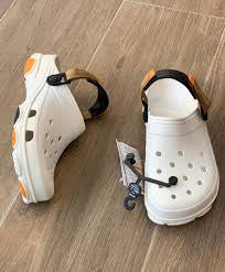 Orc Cro White Colour Hole Slipper Velcro Adjustable Clogs 935404