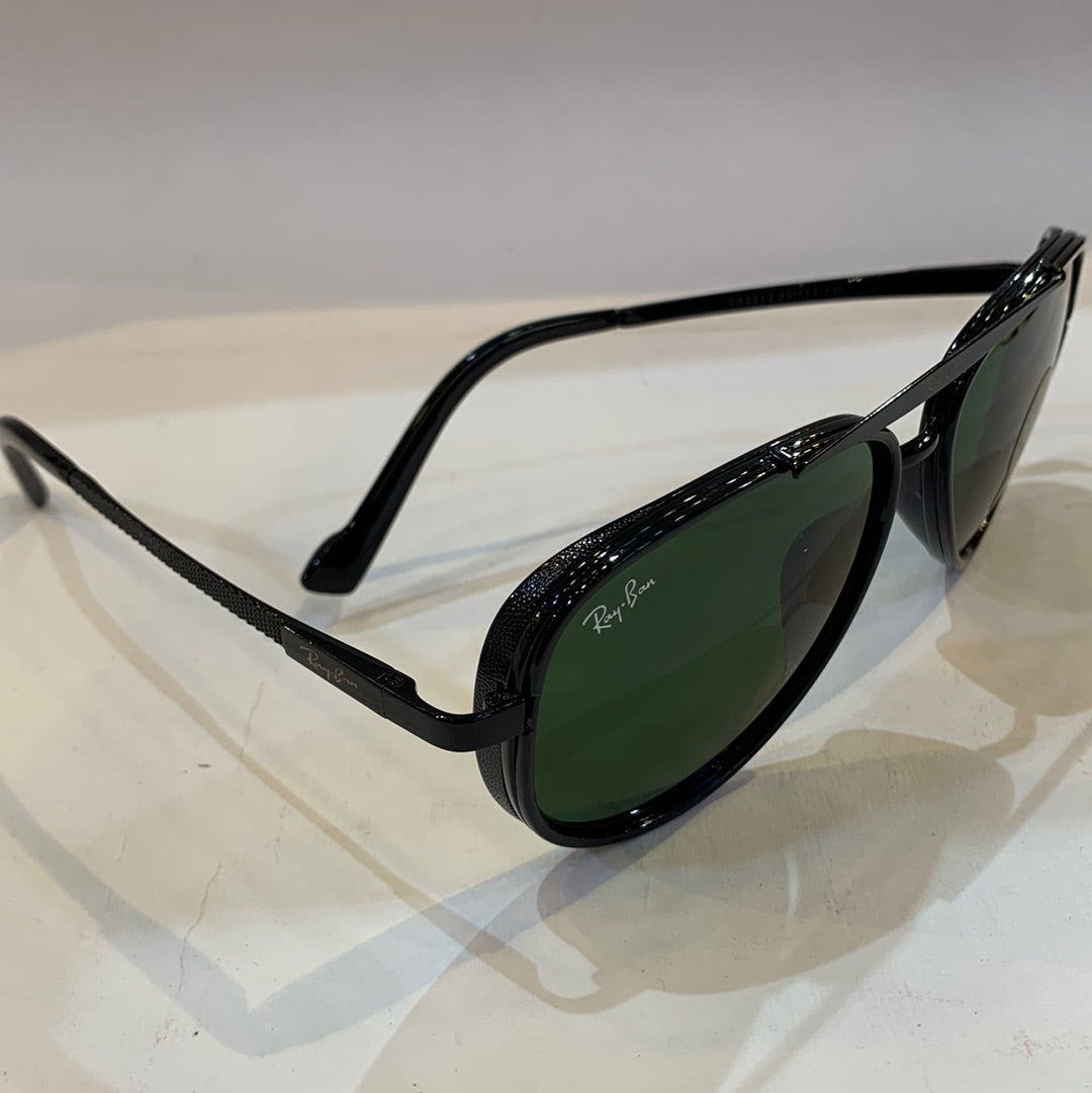 YAR RB Black Frame Green Shade Unisex Aviator Sunglass RB4414 68 14-135
